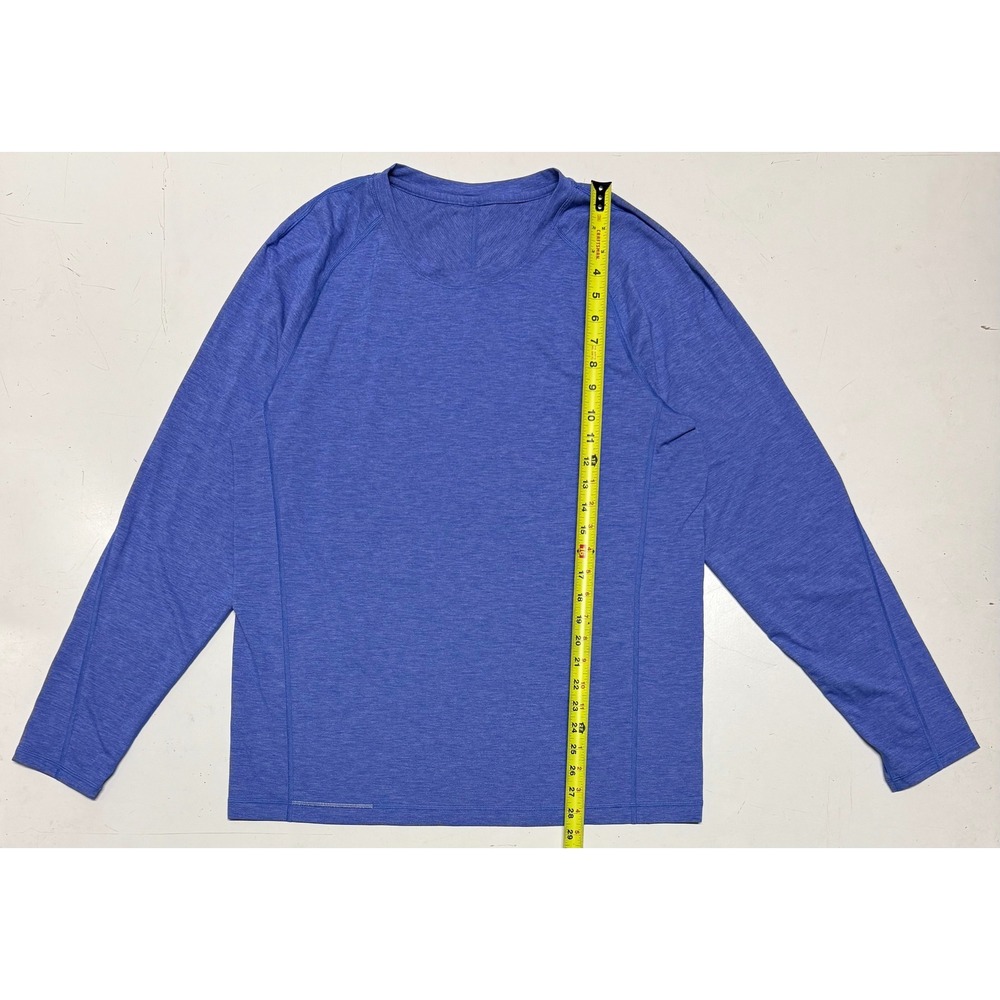 Lululemon Protean Men's Long Sleeve Athletic Shirt Blue Size Large